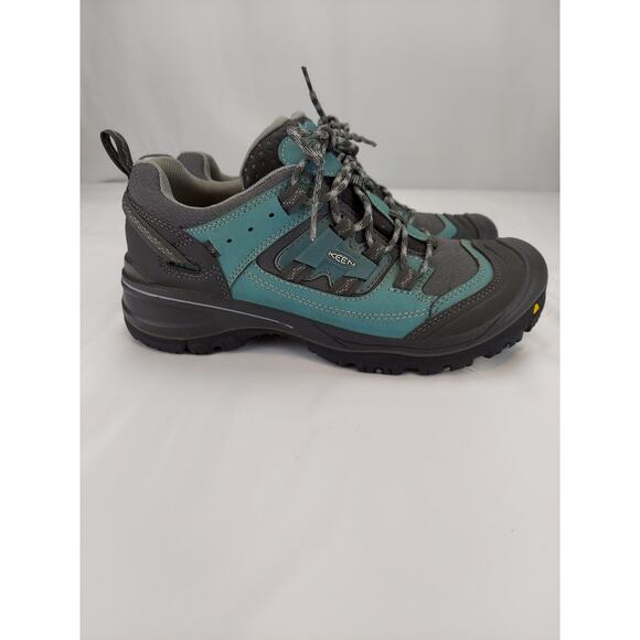 Keen Shoes - Keen Utility Detroit Low Soft Toe Hiking Shoes ASTM F 2892-11 Womens 8 Teal Gray